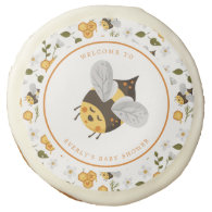 Cute Bee Bumblebee Baby Shower Sugar Cookie