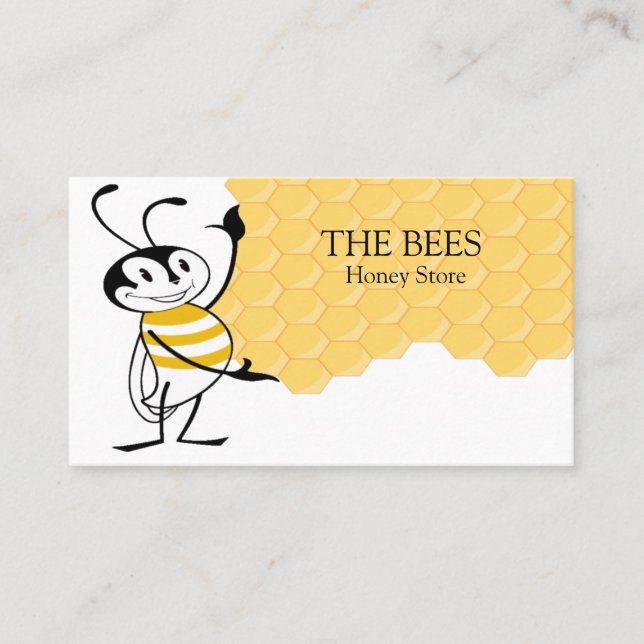 Cute Bee Business Card (Front)