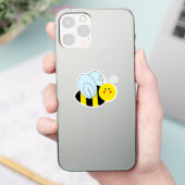 Cute Bee Contour Cut Sticker (Phone)