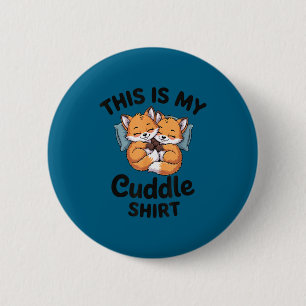 Cute Bee Couple Snuggle Cuddle Button