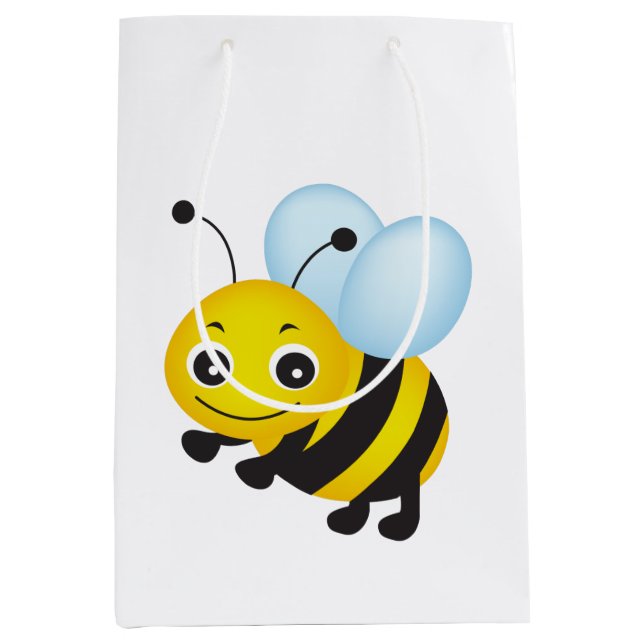 Cute bee design medium gift bag (Front)