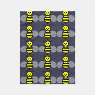Cute Bee Fleece Blanket