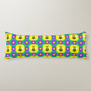 🌸 Cute Bee Floral Cozy Home Style 🌸 Body Pillow