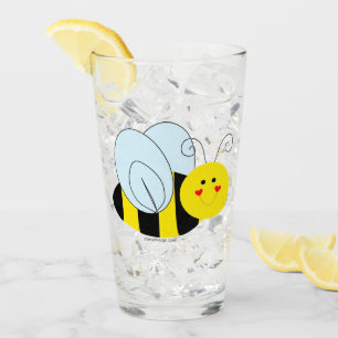 Cute Bee Glass