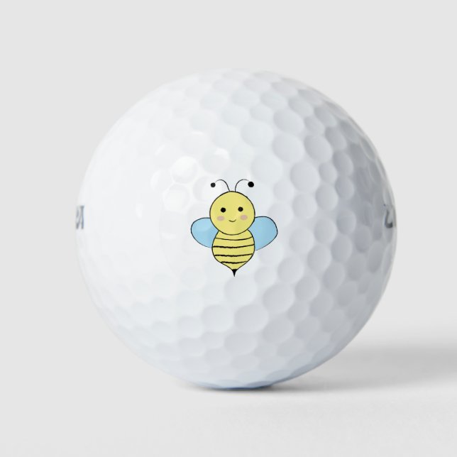 Cute Bee Golf Balls (Front)