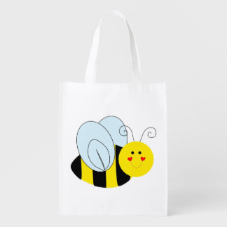 Cute Bee Grocery Bag