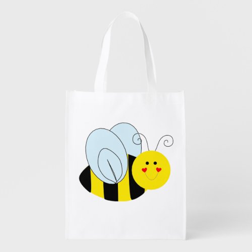 Cute Bee Grocery Bag