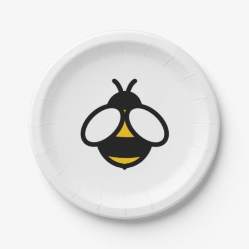 Cute Bee honey bee bumblebee  Paper Plates