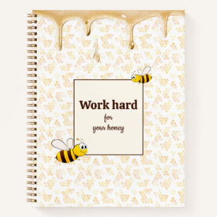 Cute bee honeycomb Notebook