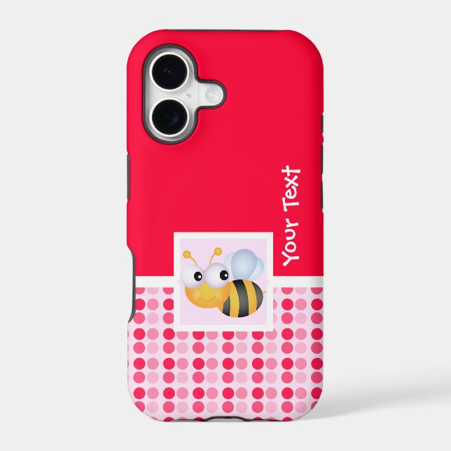 Cute Bee Iphone Case (Back)