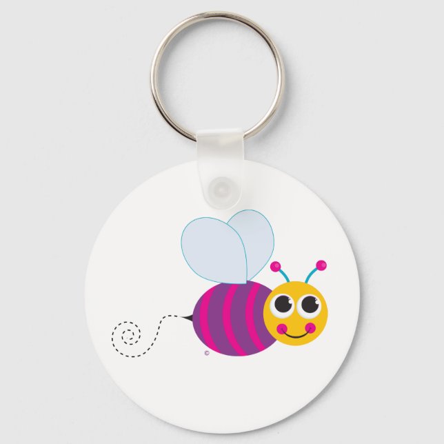 Cute Bee Keychain (Front)
