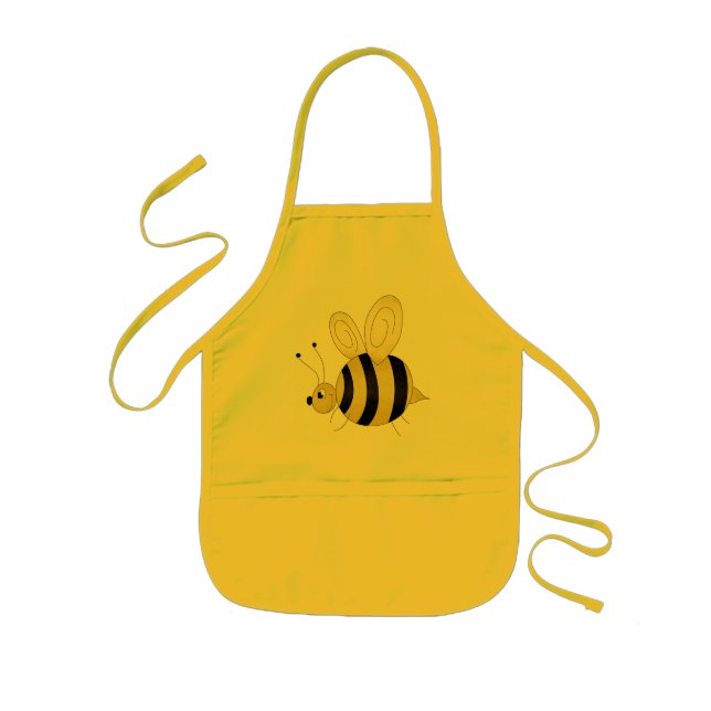 Cute Bee Kids' Apron (Front)