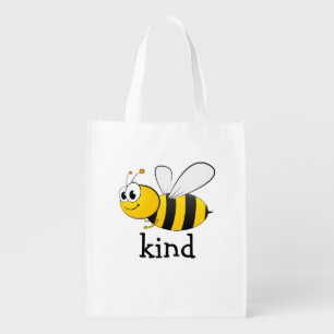Cute Bee Kind Grocery Bag