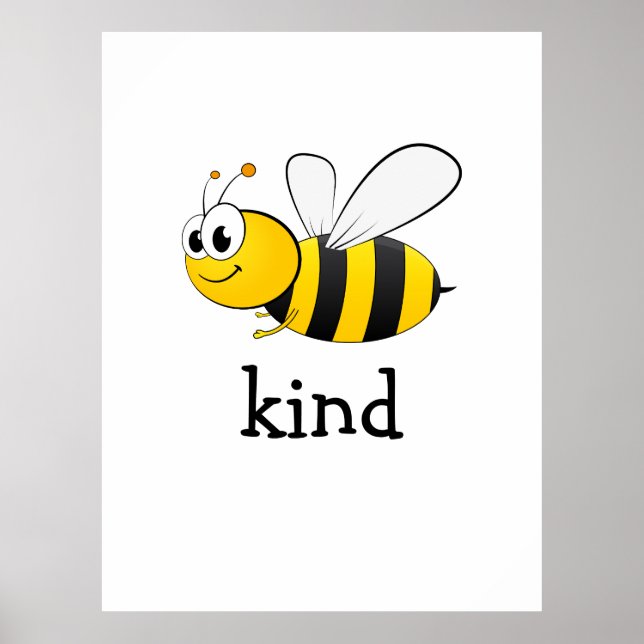 Cute Bee Kind  Poster (Front)