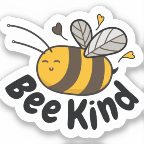 Cute Bee Kind Sticker