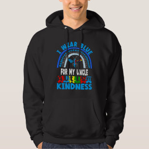 Cute Bee Kindness Love Autism Uncle Hoodie