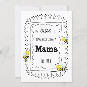 *~* Cute Bee MAMA TO BEE Baby Shower Invitation