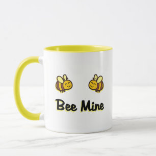 Cute Bee Mine Retro Bumble Bees Light-Color Mug
