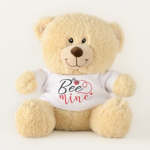 Cute bee mine Valentines Day heart love romantic Teddy Bear