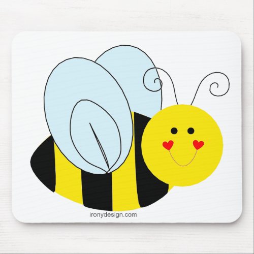 Cute Bee Mouse Pad