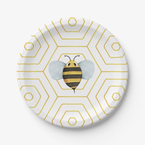 Cute Bee Paper Plates