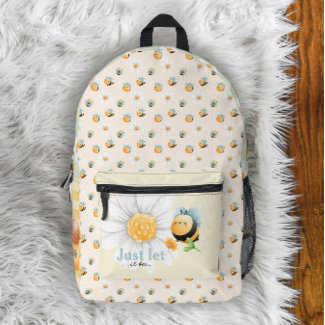 Cute Bee Pattern Kids Backpack