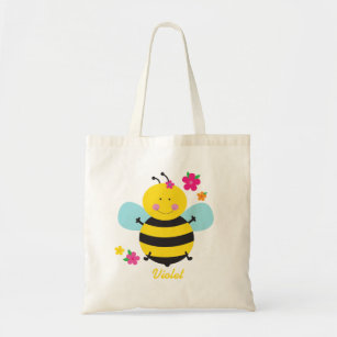 Cute Bee Personalized Budget Tote