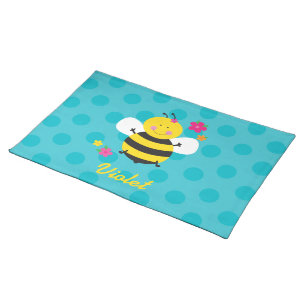Cute Bee Personalized Placemats