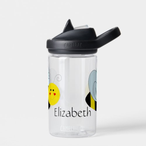 Cute Bee Personalized Water Bottle