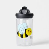 Cute Bee Personalized Water Bottle (Front)