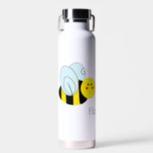 Cute Bee Personalized Water Bottle (Front)