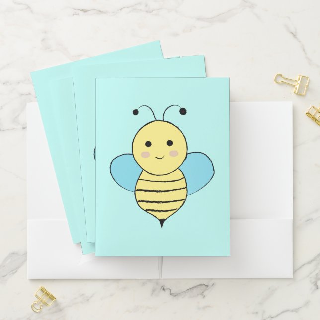Cute Bee  Pocket Folder (In Situ)