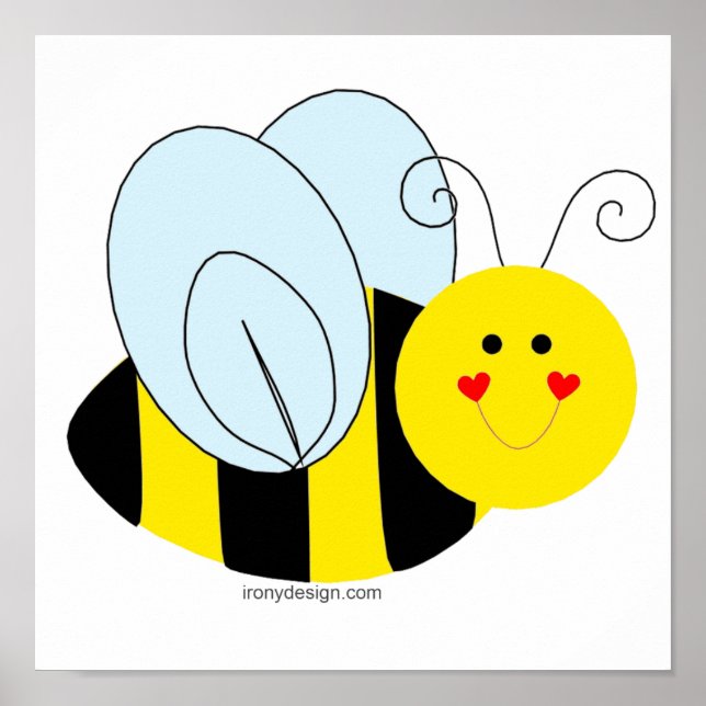 Cute Bee Poster (Front)