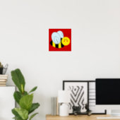 Cute Bee Poster (Home Office)