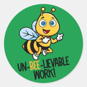 Cute Bee Praise Sticker for Students