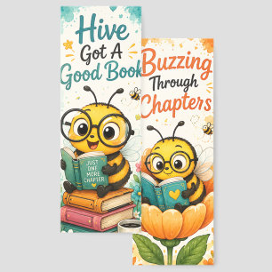 Cute Bee Reading Bookmarks