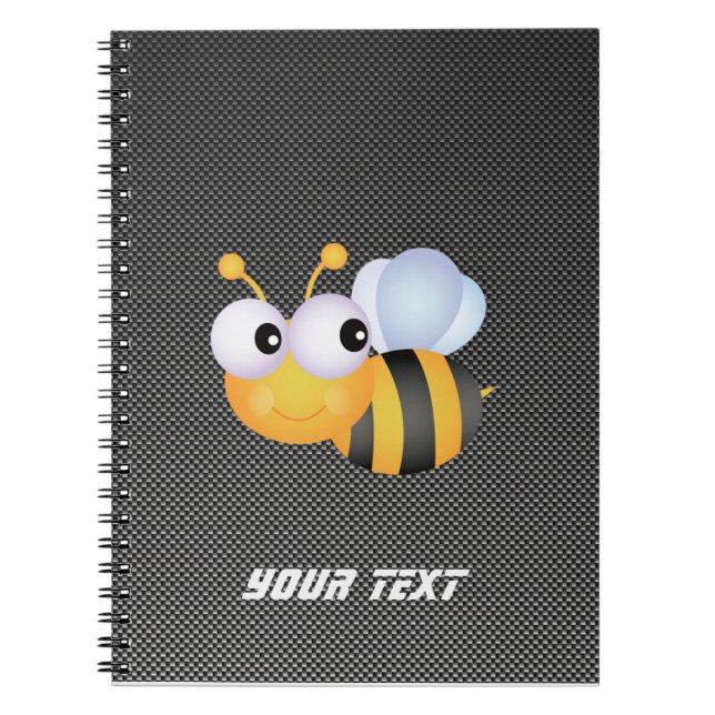 Cute Bee; Sleek Notebook (Front)