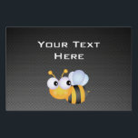 Cute Bee; Sleek Yard Sign<br><div class="desc">You will love this cool black carbon fiber Cute Bee; Honey Bees; honeybee design. Great for gifts! Available on tee shirts, smart phone cases, mousepads, keychains, posters, cards, electronic covers, computer laptop / notebook sleeves, caps, mugs, and more! Visit our site for a custom gift case for Samsung Galaxy S3,...</div>