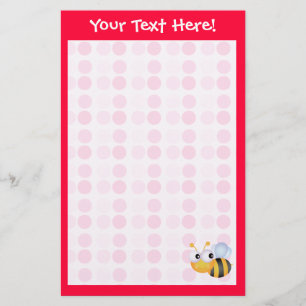 Cute Bee Stationery