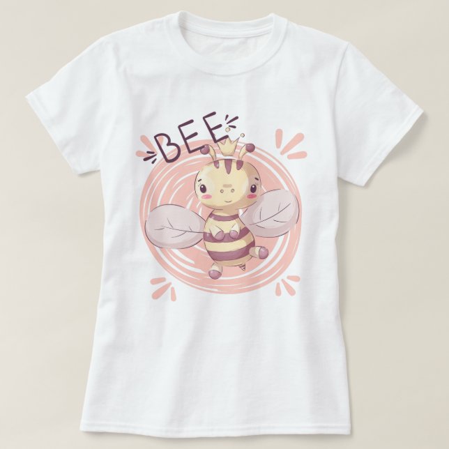 Cute Bee T-Shirt (Design Front)