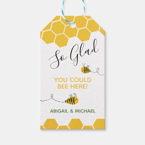 Cute Bee_Themed Thank You Party Favor Gift Tags