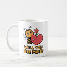 Cute Bee Valentine – "Will You Bee Mine?"