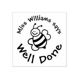 Cute Bee Well Done Positive Stamp for Teachers