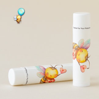 Cute Bee with a Hear Lip Balm