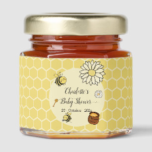 Cute Bee with Sweet Honey Baby Shower Jar Favors