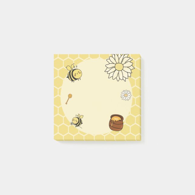 Cute Bee with Sweet Honey Notes (Front)