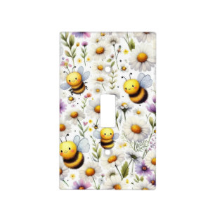 Cute Bees Light Switch Cover