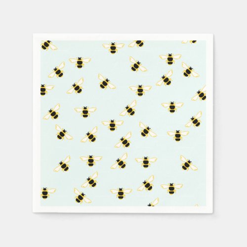 Cute Bees Paper Napkins
