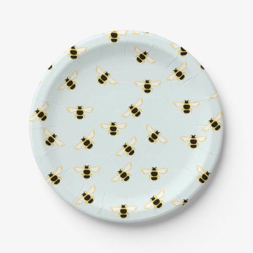 Cute Bees Paper Plates
