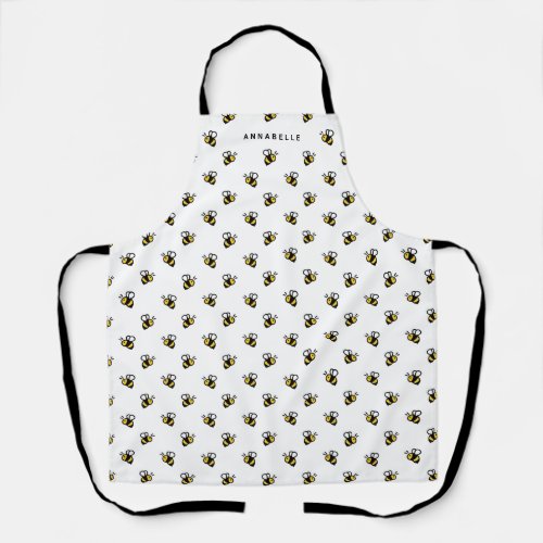 Cute Bees Personalize Apron